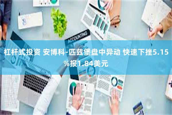 杠杆式投资 安博科-匹兹堡盘中异动 快速下挫5.15%报1.84美元