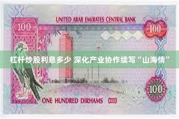 杠杆炒股利息多少 深化产业协作续写“山海情”