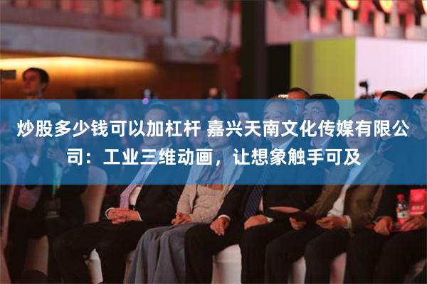 炒股多少钱可以加杠杆 嘉兴天南文化传媒有限公司：工业三维动画，让想象触手可及