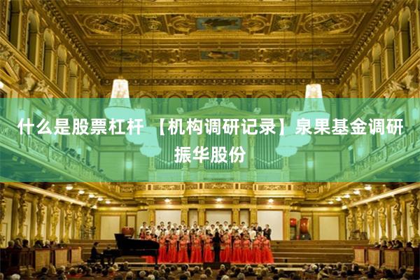 什么是股票杠杆 【机构调研记录】泉果基金调研振华股份