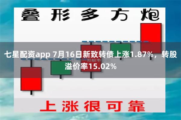 七星配资app 7月16日新致转债上涨1.87%，转股溢价率15.02%